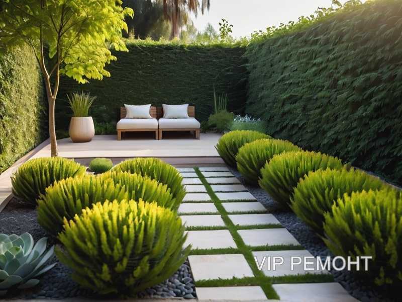 Как использовать кулисы из хвойников для зонирования и защиты от шума